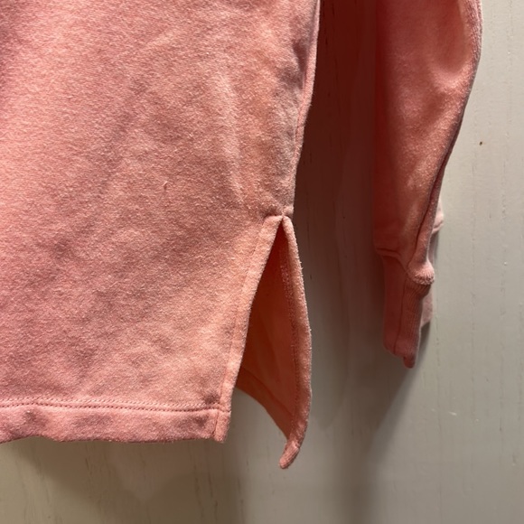 J. CREW Light Pink Button Mock Neck Sweatshirt—SZ Medium. Gently used. - Picture 4 of 7